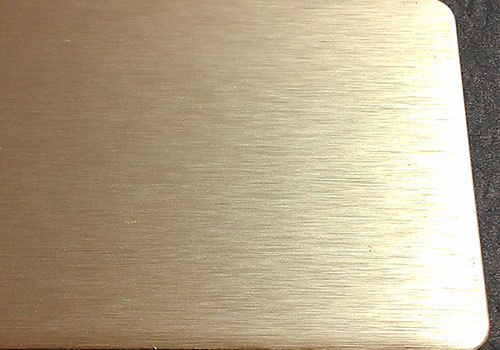 gold brushed aluminum coil