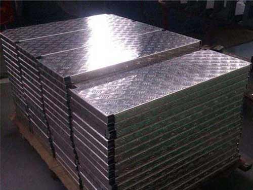 Feuille en aluminium en relief anodisé